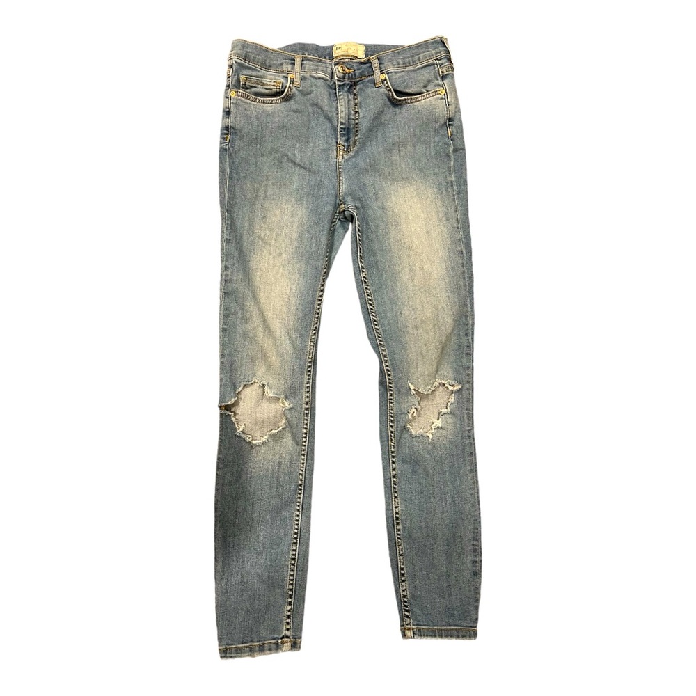 Free People Women's Blue Skinny Jeans